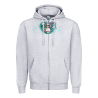 Heather Grey nurse and elements Zipper Hoodie - AdoDesignShop