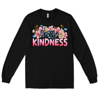 Black Choose kindness Long Sleeve Tee - JahusDesignShop