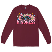 Burgundy Choose kindness Long Sleeve Tee - JahusDesignShop