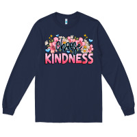 Navy Choose kindness Long Sleeve Tee - JahusDesignShop
