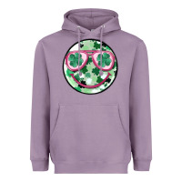 Lavender st patrick's smiley Heavyweight Hoodie - MaliasSmallBusiness
