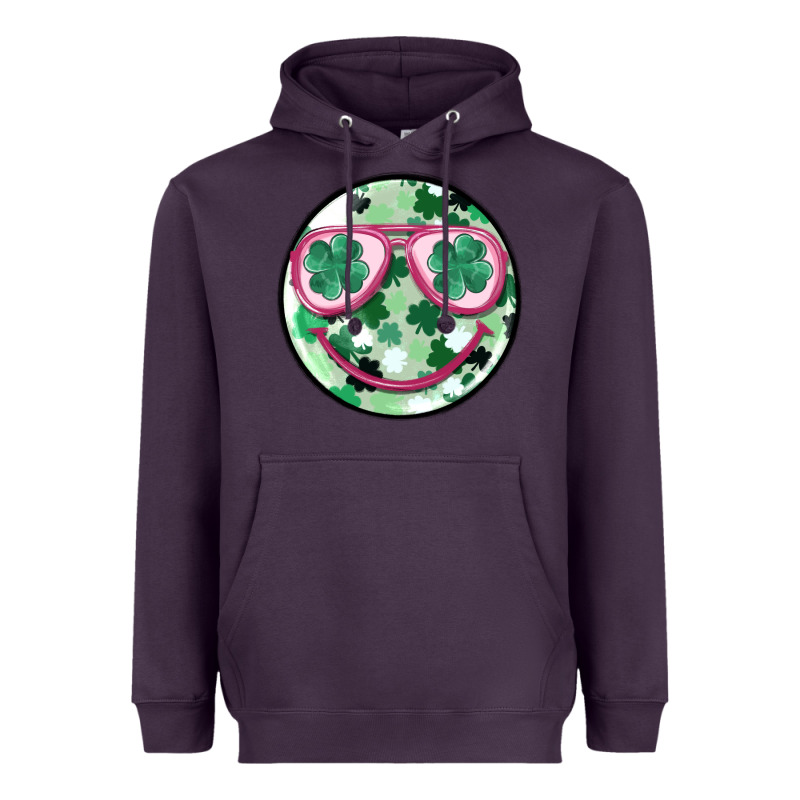 St Patrick's Smiley Heavyweight Hoodie by MaliasSmallBusiness | Teevron