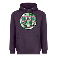 Plum st patrick's smiley Heavyweight Hoodie - MaliasSmallBusiness