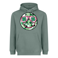 Sage st patrick's smiley Heavyweight Hoodie - MaliasSmallBusiness