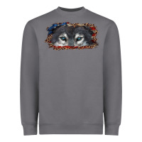 Storm wolf eyes american flag Heavyweight Sweatshirt - RanaPortraitStore