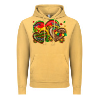 Vintage Mustard juneteenth heart Vintage Hoodie - texasbilliewilder