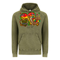 Vintage Olive juneteenth heart Vintage Hoodie - texasbilliewilder