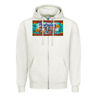 Oatmeal Heather american babe Zipper Hoodie - Artiststas