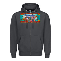 Smoke american babe Zipper Hoodie - Artiststas