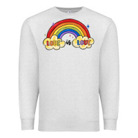 Oatmeal Heather love is love lgbtq Premium Sweatshirt - MaliasSmallBusiness