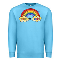 Ocean Blue love is love lgbtq Premium Sweatshirt - MaliasSmallBusiness