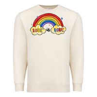 Sandshell love is love lgbtq Premium Sweatshirt - MaliasSmallBusiness