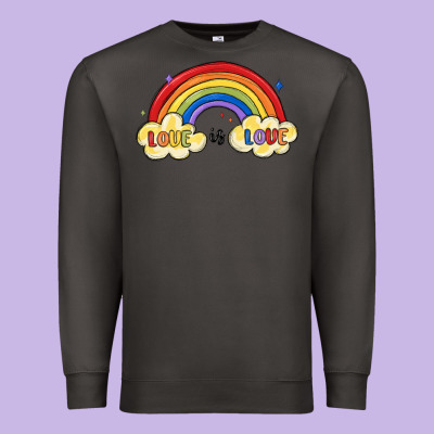 Love Is Love Lgbtq Premium Sweatshirt Designed By Maliassmallbusiness