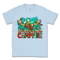 Dusty Blue life is better by the campfire Classic Tee - AdoDesignShop