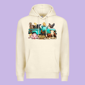 Farm Animals Truck Premium Hoodie Designed By Bundleandbundleshop