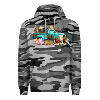 Slate Camo Farm Animals Truck Premium Hoodie - BundleAndBundleShop