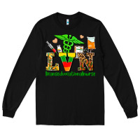 Black lvn juneteenth licensed vocational nurse with croc Long Sleeve Tee - AdoDesignShop