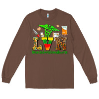 Chestnut lvn juneteenth licensed vocational nurse with croc Long Sleeve Tee - AdoDesignShop