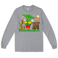 Heather Grey lvn juneteenth licensed vocational nurse with croc Long Sleeve Tee - AdoDesignShop