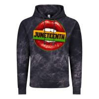 Cloud Black juneteenth lips Vintage Hoodie - texasbilliewilder