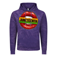 Cloud Purple juneteenth lips Vintage Hoodie - texasbilliewilder