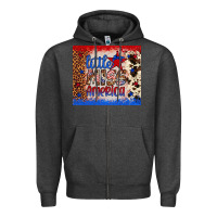Charcoal Heather little miss america Zipper Hoodie - Artiststas