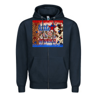 Navy little miss america Zipper Hoodie - Artiststas