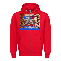 Red little miss america Zipper Hoodie - Artiststas