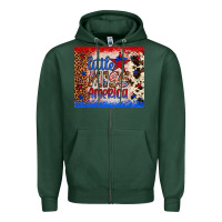 Sports Green little miss america Zipper Hoodie - Artiststas