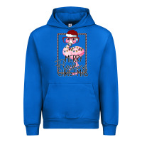 Cobalt Merryy Flocking Christmas Flamingo Urban Hoodie - Bettercallsaul