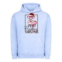 Pigment Grape Ice Merryy Flocking Christmas Flamingo Urban Hoodie - Bettercallsaul