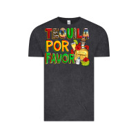 Vintage Black tequila por favor Vintage Tee - Zillion Design Studio