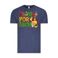 Vintage Denim tequila por favor Vintage Tee - Zillion Design Studio