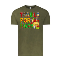 Vintage Olive tequila por favor Vintage Tee - Zillion Design Studio