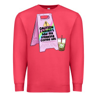 Cardinal caution i haven't had my coffee yet Premium Sweatshirt - MaliasSmallBusiness