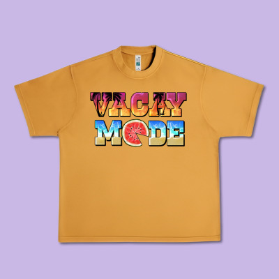 Vacay Mode Watermelon Urban Heavy Tee Designed By Barkaloodesign