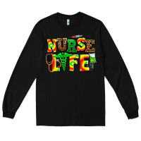 Black juneteenth nurse life Long Sleeve Tee - AdoDesignShop