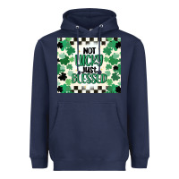 Navy not lucky just blessed Heavyweight Hoodie - MaliasSmallBusiness
