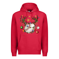 Cardinal Baseball Horn Christmas Premium Hoodie - BundleAndBundleShop