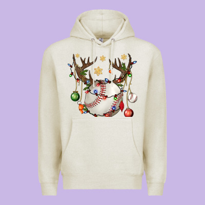 Baseball Horn Christmas Premium Hoodie Designed By Bundleandbundleshop