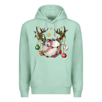 Seafoam Baseball Horn Christmas Premium Hoodie - BundleAndBundleShop