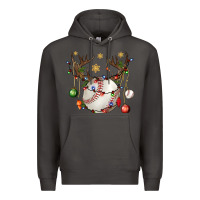 Smoke Baseball Horn Christmas Premium Hoodie - BundleAndBundleShop