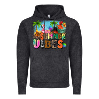 Vintage Black summer vibes camp Vintage Hoodie - Zillion Design Studio
