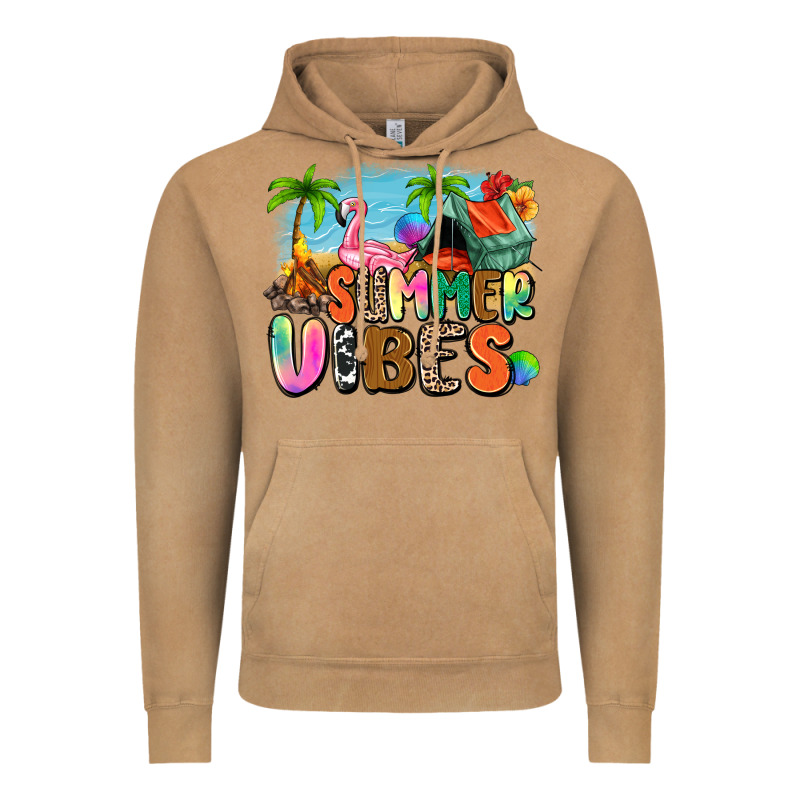 Summer Vibes Camp Vintage Hoodie by Zillion Design Studio | Teevron