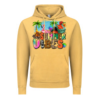 Vintage Mustard summer vibes camp Vintage Hoodie - Zillion Design Studio