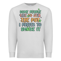Dove Grey some people like to stir the pot i prefer to smoke Premium Sweatshirt - MaliasSmallBusiness