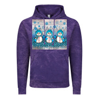 Cloud Purple snowman winter Vintage Hoodie - JahusDesignShop