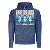 Vintage Denim snowman winter Vintage Hoodie - JahusDesignShop