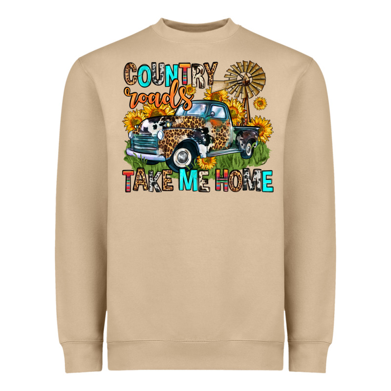 Country Roads Take Me Home Heavyweight Sweatshirt by Zillion Design Studio | Teevron