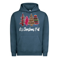 Pigment Midnight Navy It s Christmas Y all Urban Hoodie - Bettercallsaul